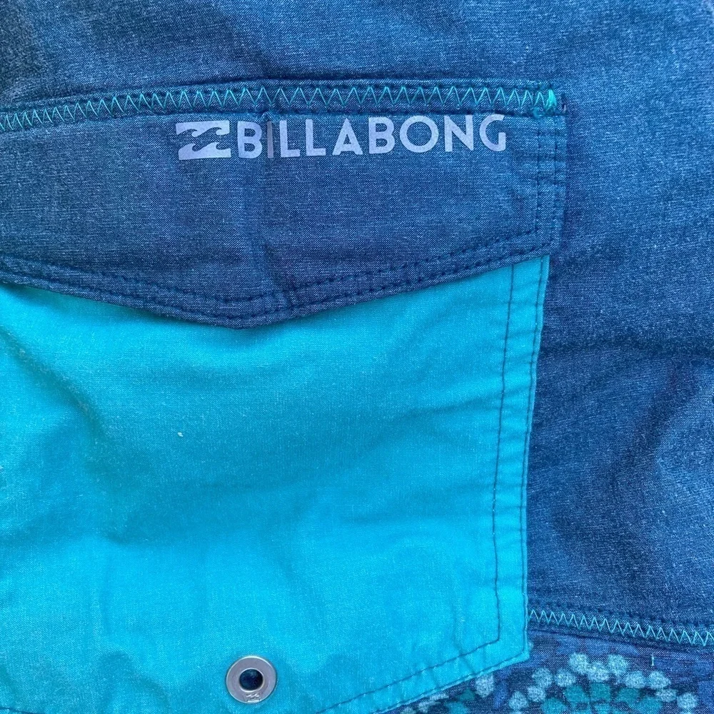 Men's Billabong Board Shorts Multicolor Floral 36 Cotton Blend Beach Surf Swim‎